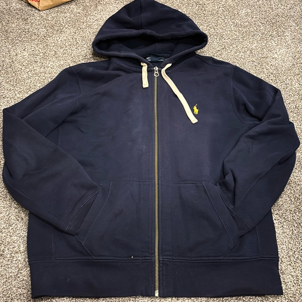 Navy Blue Ralph Lauren Zip Up Size XL